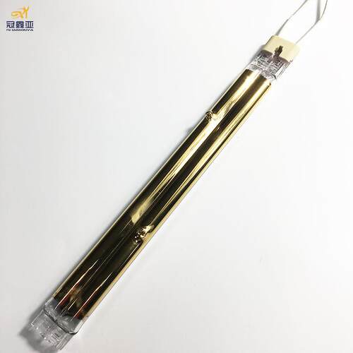 Infrared lamp双管半镀金1.5KW240MM双管镀金塑胶固化 IR加热灯管
