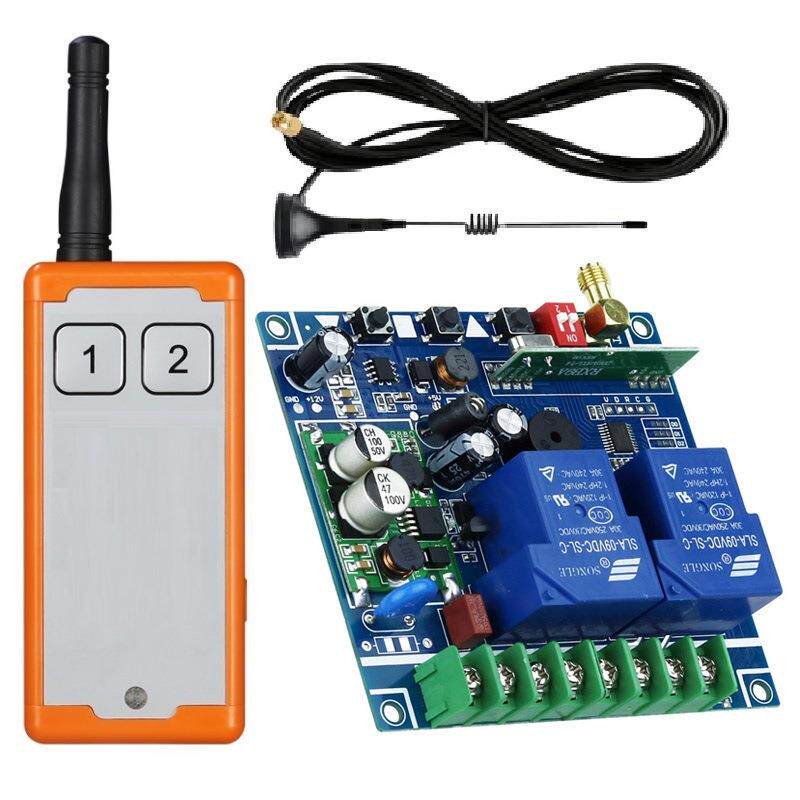 电机正反转控制器工业12V24V48V通用两路无线遥控开关30A继电器