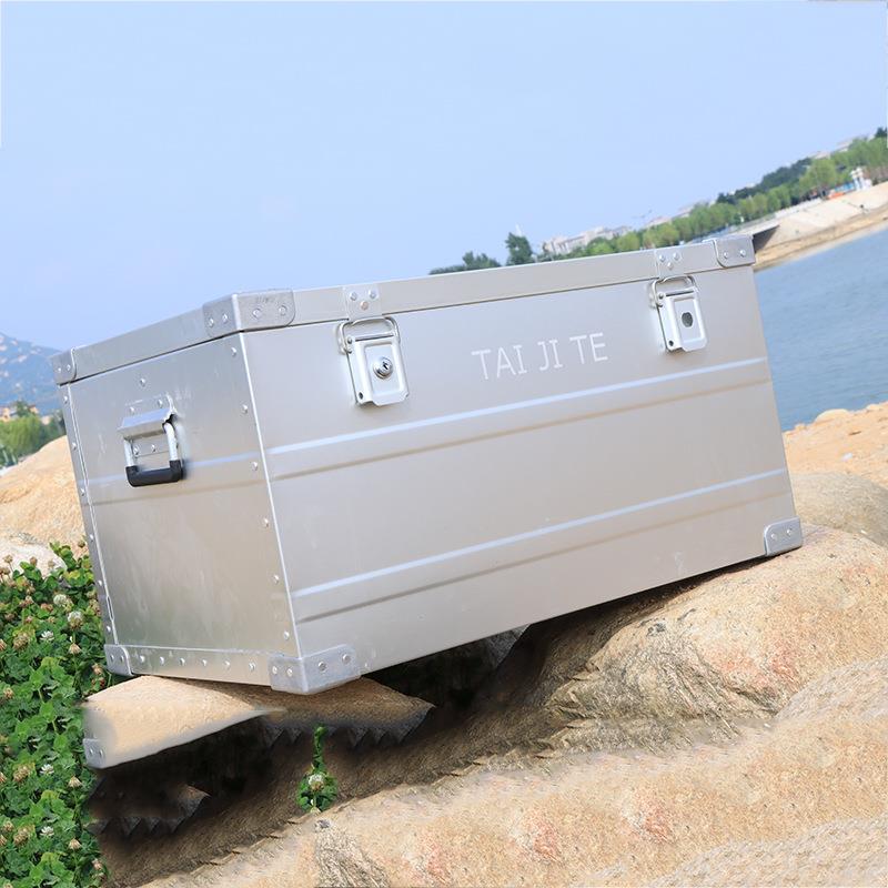 户外收纳箱 家用铝镁合金箱 露营防水空箱收纳铝箱车载工具箱