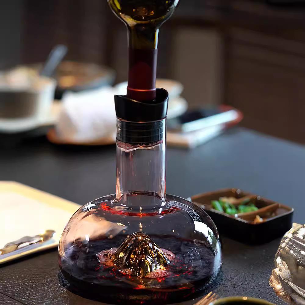 家用呼吸醒酒器水晶玻璃酒具高脚红酒杯套装密封带盖酒壶瓶分酒器