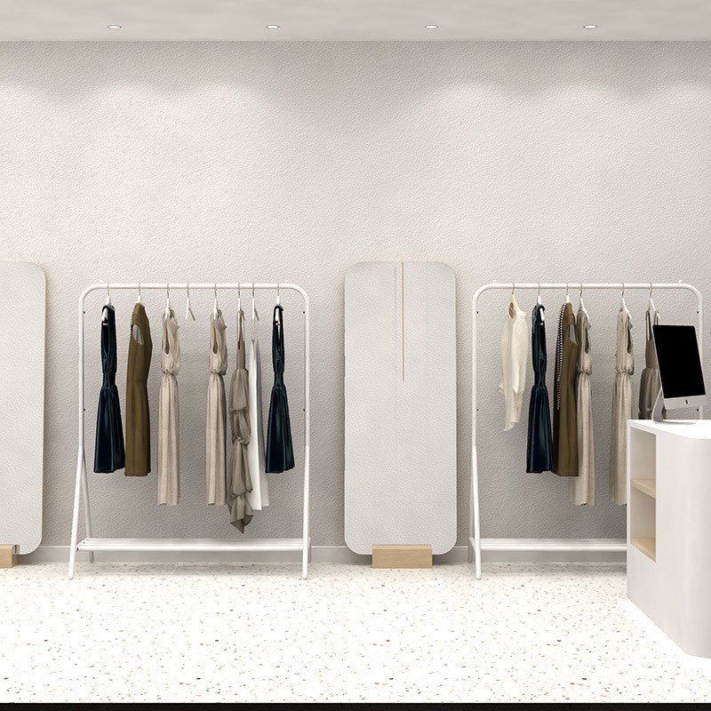 晾衣杆衣架落地立式卧室r挂衣架室内单杆加厚轻奢晒衣架简易衣帽