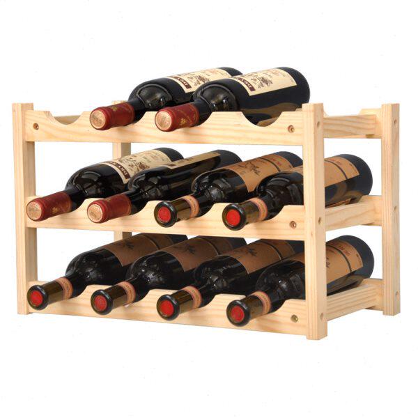 瓶葡萄酒架创意家用红酒架架 欧式 实木包邮红酒架酒瓶摆件收纳架