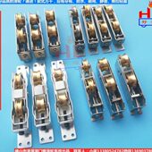 推拉断桥滑轮铝合金窗轮滑轮8铜配件86轮老式 落地推拉轮门窗轮