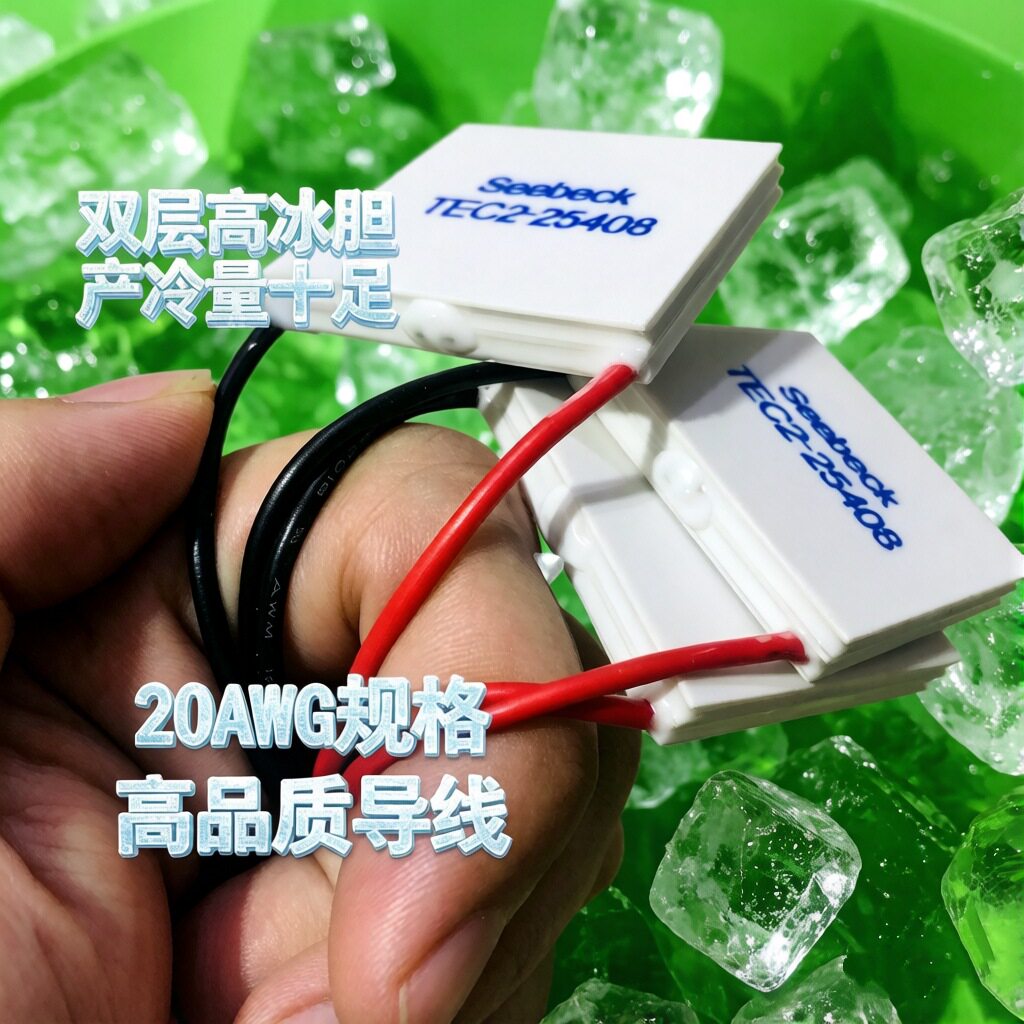 厂家直供TEC2-25408双层半导体制冷片二级大温差超低温工业帕尔贴