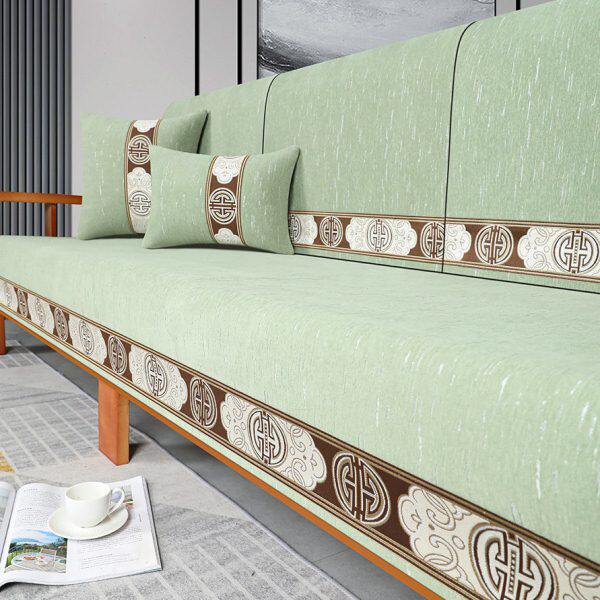 坐垫新款中式沙发垫2023沙发套罩四季通用实木垫子靠背巾防滑盖布