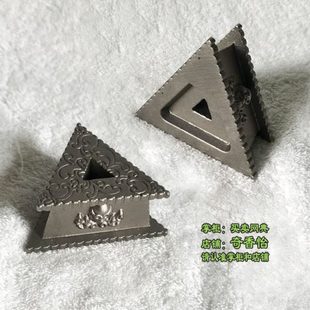 学院款铁制底座 本色纯铁金刚杵底座 金刚橛三角座 普巴橛铁底座