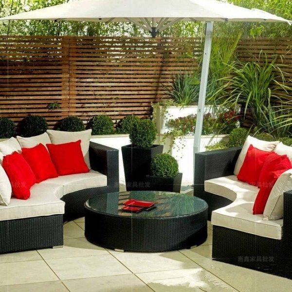 藤沙发户外家具藤沙发客厅组合阳台弧形沙发创意半圆藤编圆形沙发,住宅家具,藤/竹沙发,淘宝优惠券,粉丝福利购,淘宝优惠卷