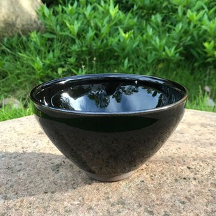 建盏仿宋点茶器微瑕l12.5标准点茶碗 茶百戏乌金釉兔毫釉原矿铁胎