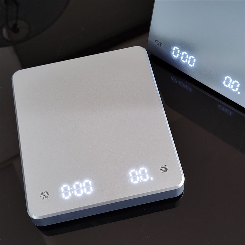 智能手冲咖啡电子秤自动计时精准家用厨房秤0.O1g小型咖啡豆称重