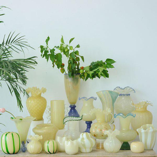海曼尼简约透明玻璃花瓶手工水培家居客厅插花摆件装饰艺品0826