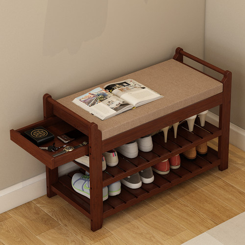 家用门口换鞋凳轻奢高级感老人孕妇可坐一体多功能鞋架入户门收纳