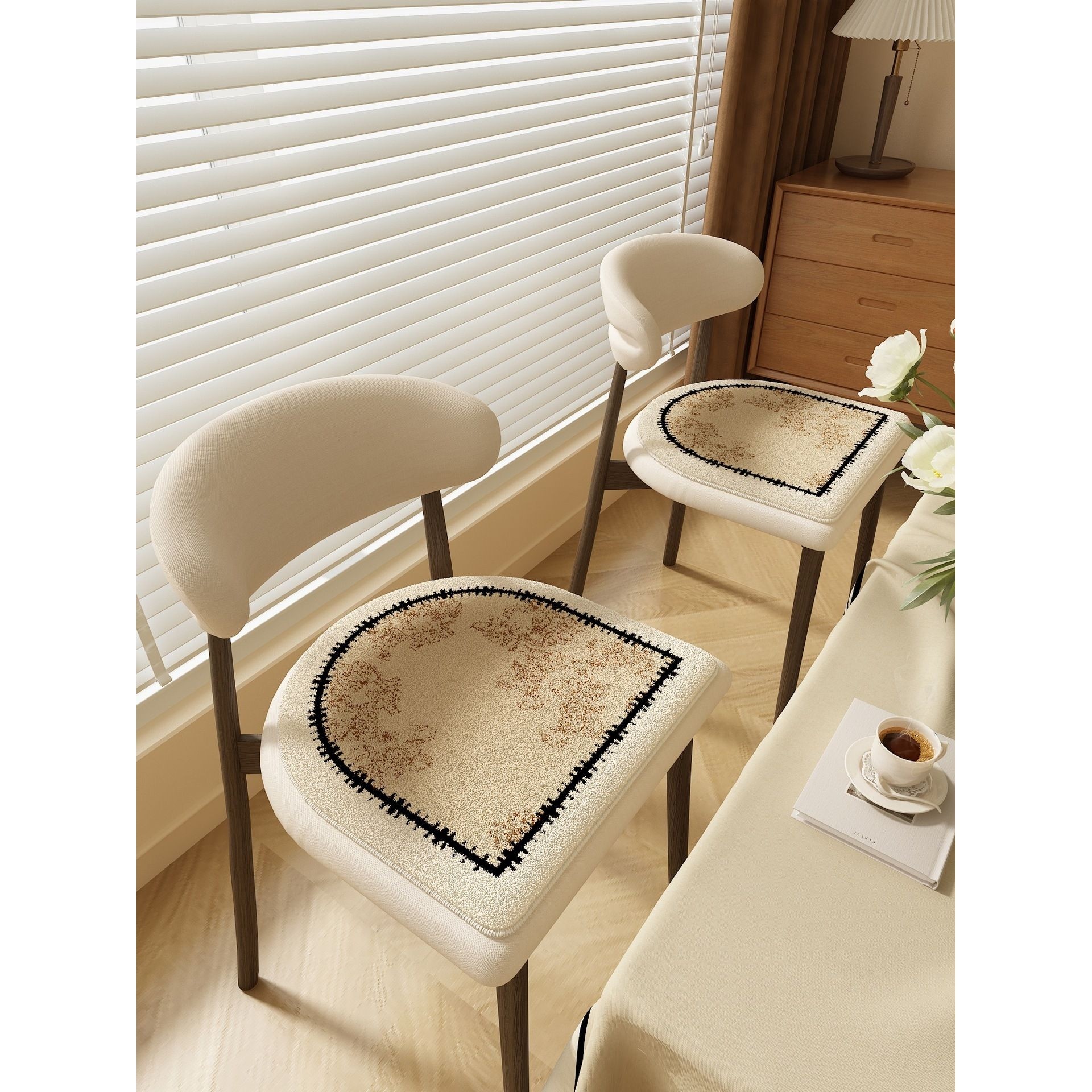 夏季天座垫马蹄形家用办公室椅垫沙发凳子屁垫奶油风餐椅冰丝坐垫,住宅家具,梳妆凳,淘宝优惠券,粉丝福利购,淘宝优惠卷