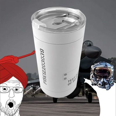 “大霹雳”定 制航空趣味咖啡杯（双脉冲主动制导型）乳白色