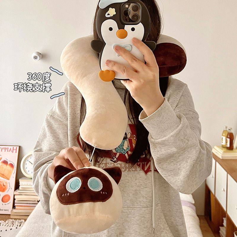 创意猫咪问号抱枕沙发客厅靠垫办公室午睡枕头脖子靠枕颈车载背,床上用品,U型枕/便携枕,淘宝优惠券,粉丝福利购,淘宝优惠卷