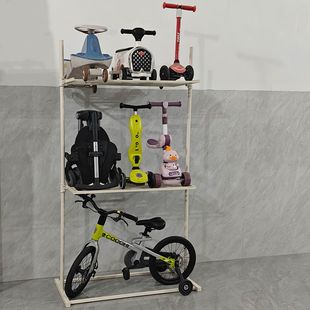多层童车收纳架儿童自行车摆放平衡车护板展示架宝宝车车整理架子