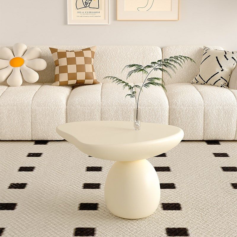 奶油风落地摆件客厅沙发边几轻奢高级感家用茶几角几北欧床头边柜,家居饰品,落地摆件,淘宝优惠券,粉丝福利购,淘宝优惠卷