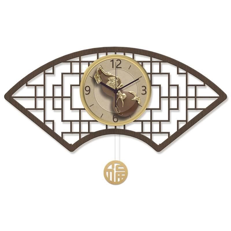 新中式挂钟客厅家用装饰餐桌钟表挂墙葫芦时钟壁挂中国风复古挂表,家居饰品,挂钟,淘宝优惠券,粉丝福利购,淘宝优惠卷