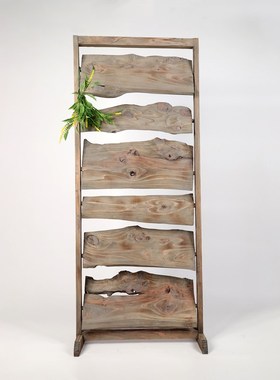 现代简约手工制作木质工艺屏风展示架朽木艺术墙画树根装饰摆件