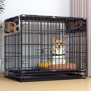 狗笼子 中小型犬可折叠家用室内中型犬小型犬比熊柯基柴犬狗笼窝
