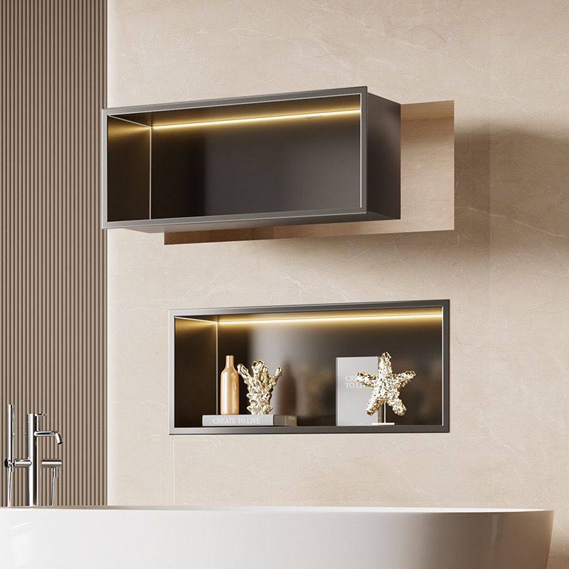 不锈钢卫生间壁龛嵌入式横版隔板浴室金属长方形成品钉制置物架,家装主材,壁龛,淘宝优惠券,粉丝福利购,淘宝优惠卷