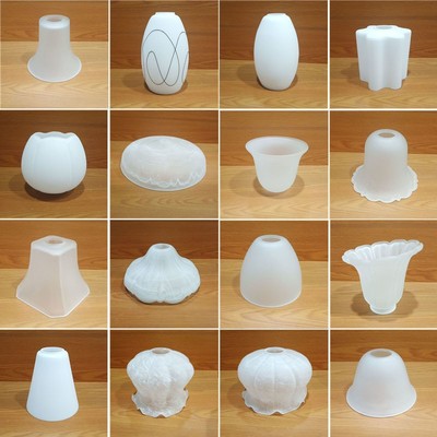 台灯外壳套件配件磨砂玻璃灯罩罩餐厅灯欧式吊灯E27螺口壁灯灯罩