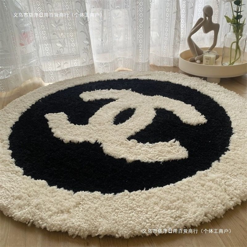 纯手工圆形地毯简约客厅感卧室床边毯电脑椅子进门毛绒垫子包邮】,居家布艺,床边毯,淘宝优惠券,粉丝福利购,淘宝优惠卷