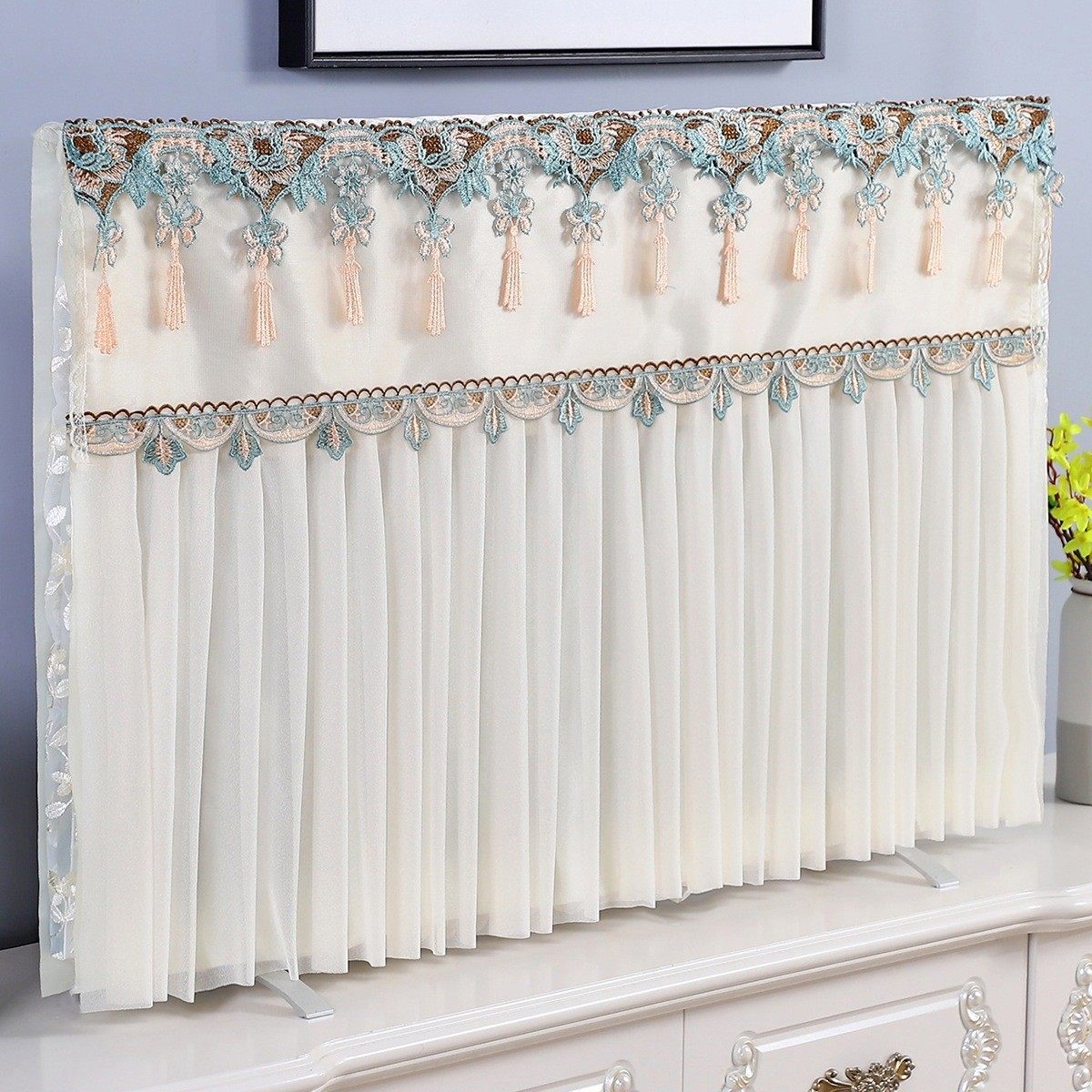 电视机防尘罩布罩2025年新款55寸65寸75寸挂在墙上的电视剧套盖布