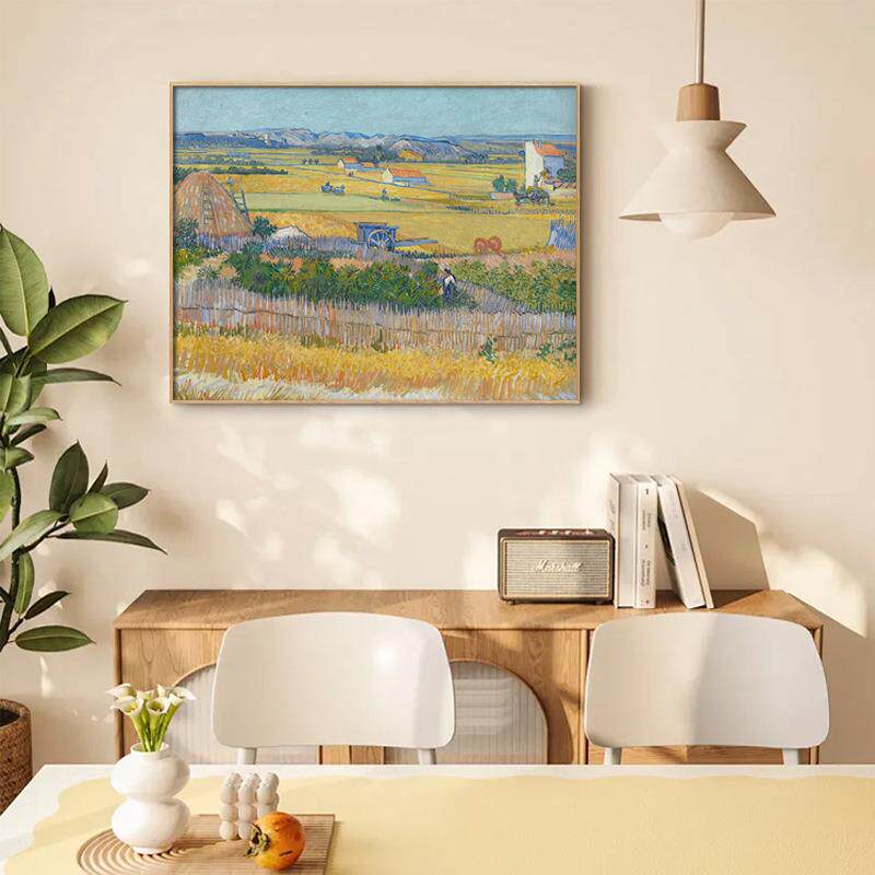 光影炽梦 梵高莫奈现代客厅抽象装饰画酒店餐厅植物花卉挂画