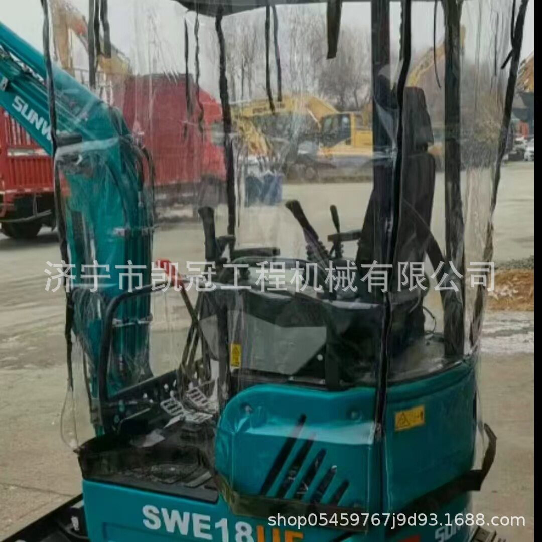 犀牛15微挖车衣小型挖掘机驾驶室保暖棚防风车棚雨棚透明罩折