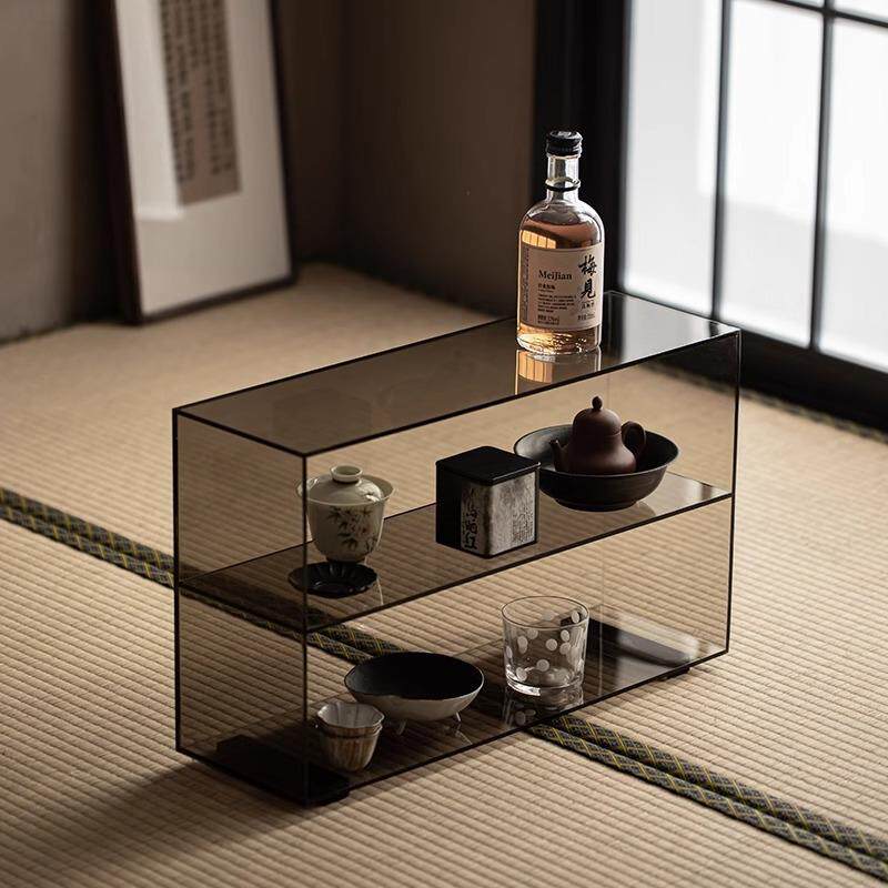 轻奢亚克力透明茶壶家用茶具展示架博古架桌面置物架多层收纳架子