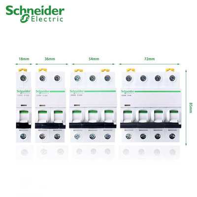 原厂schneider断路器空气开关A9F18401 iC65N 4P C1A