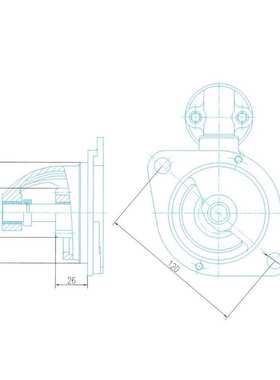 合力叉车起动机马达QDJ1308L起动机新柴490B-51000起动机12V3KW