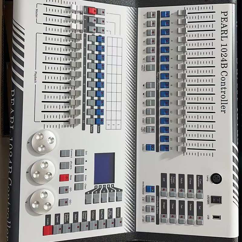 现货 小珍珠1024B调光控台舞台灯光控制台DMX512电脑灯控制器