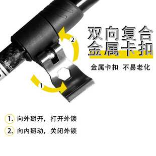 KILIMA起立马3K碳纤维T柄登山杖手杖爬山徒步碳纤维超轻户外金属