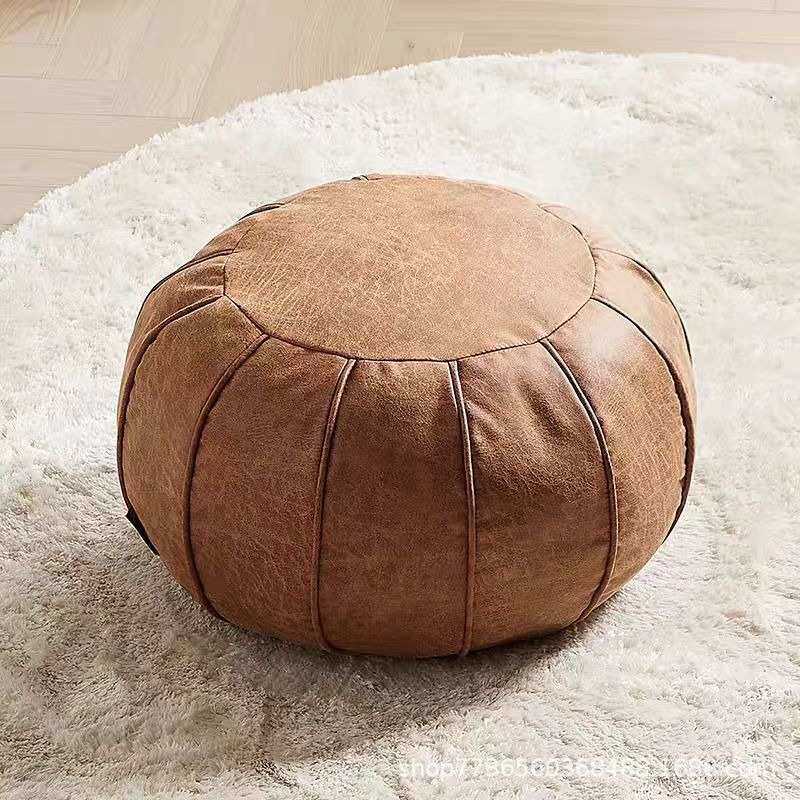摩洛哥圆形蒲团座墩收纳套圆形凳脚踏套多功能防水户外皮墩子套