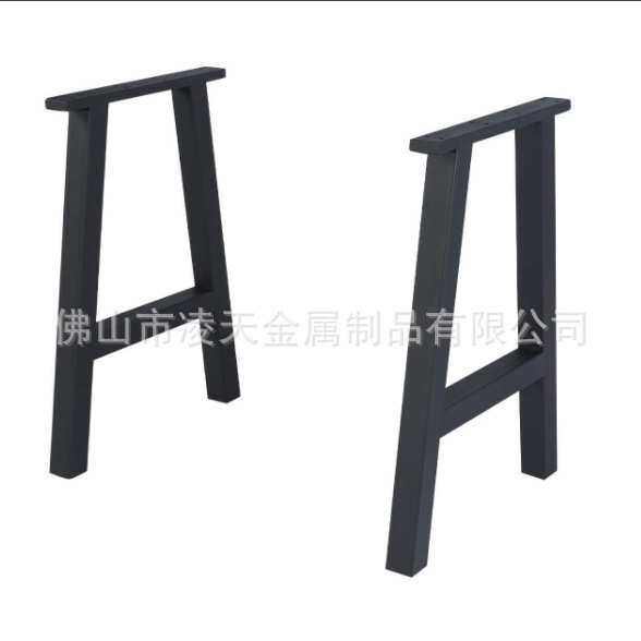 现代铁艺桌架子柜脚会议桌办公家具铁管桌腿支架工作台桌桌腿金属