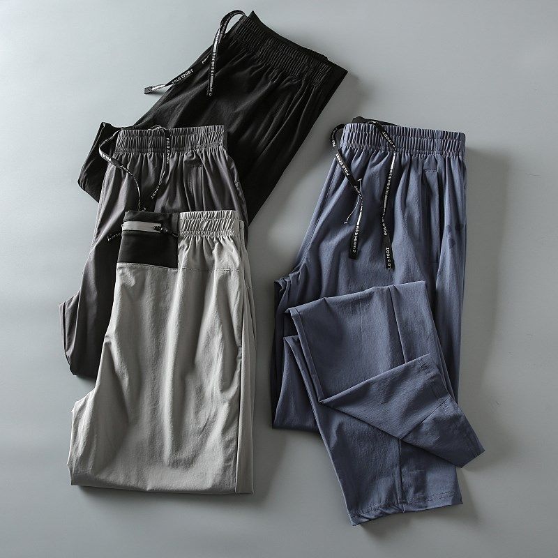 夏季新款舒适好穿轻薄透气速干四面弹力男士松紧腰运动休闲裤长裤,男装,休闲裤,淘宝优惠券,粉丝福利购,淘宝优惠卷