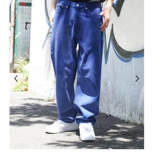 XL纯元 加州大猩猩男女街头印花直筒休闲复古水洗牛仔抽绳长裤