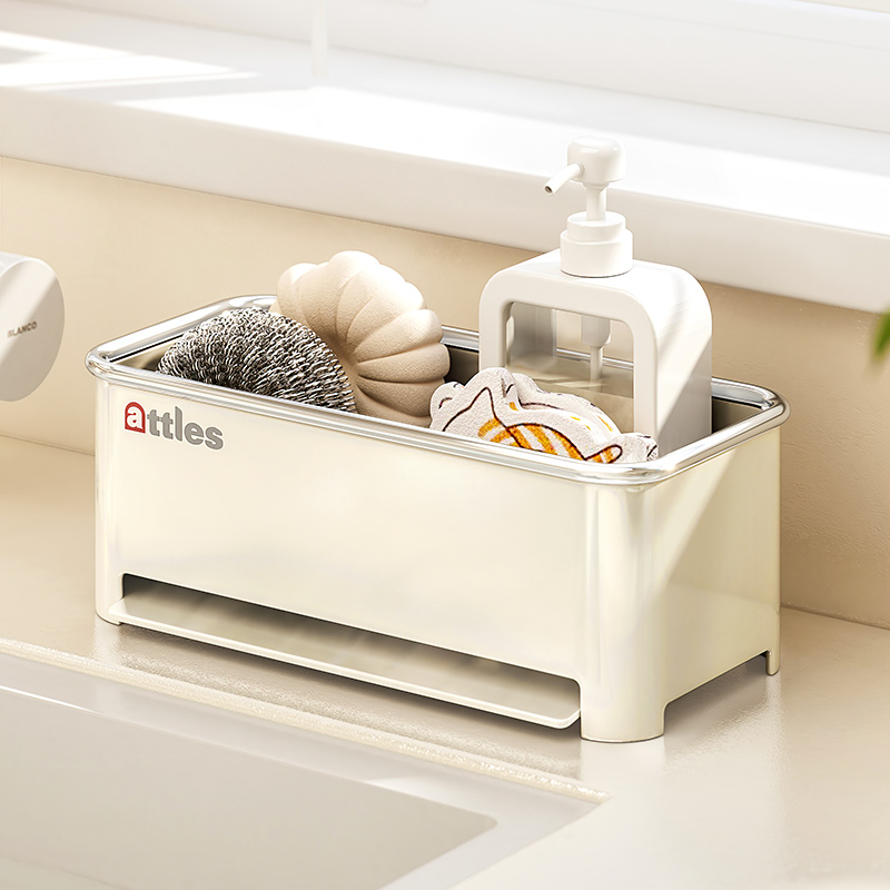 弗林斯厨房沥水架置m物海绵抹布沥水架水槽碗架台面抹布洗碗收纳