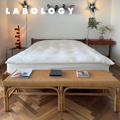 LABOLOGY HOME｜“一一”藤编长凳 餐凳床尾凳阳台长椅北欧中古风