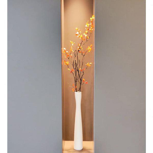 北欧长款细高陶瓷花瓶电视墙秋叶高款花器格栅玄关柜开放格摆件,家居饰品,花瓶,淘宝优惠券,粉丝福利购,淘宝优惠卷