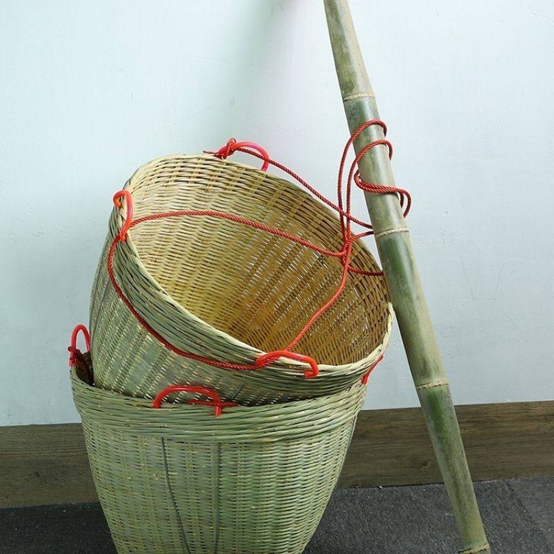 竹编大号淘米箩筐粮食收纳篓农家喜事筐水果簸箕手工竹编制品,特色手工艺,竹编/竹雕,淘宝优惠券,粉丝福利购,淘宝优惠卷