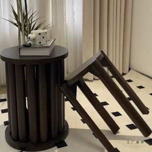 叠叠乐餐凳实木四合一折叠凳家用组合凳可叠放备用板凳新中式茶几