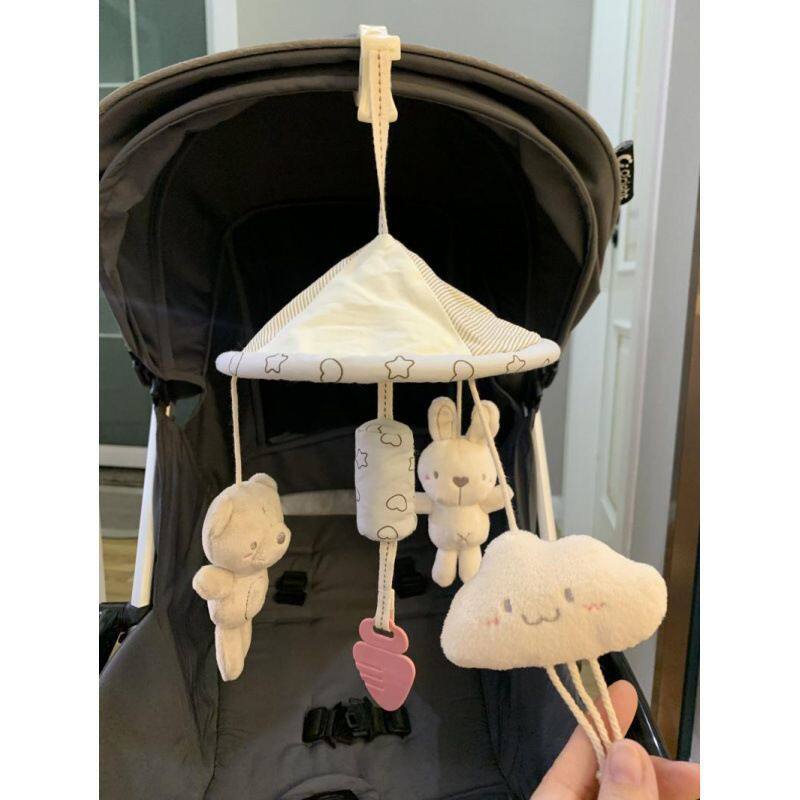 婴儿车玩具婴儿推车挂件风铃36个月儿床铃宝宝车载吊伞安抚巾彭泉