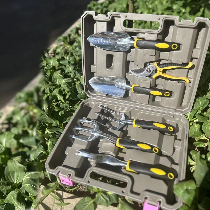 全套家用种植盆栽花盆铲土铲子园林工具园艺工具盒套装锯子剪刀靶