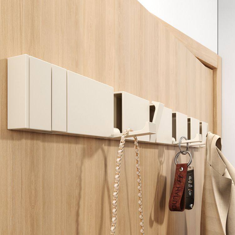 入户门隐形挂钩衣架壁挂门后墙上衣服浴室玄关衣帽折叠排钩免打孔,收纳整理,挂门置物架,淘宝优惠券,粉丝福利购,淘宝优惠卷
