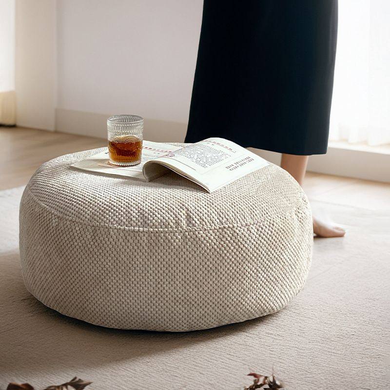格士梵布艺可拆洗圆形地上蒲团坐墩坐垫飘窗客厅榻榻米矮凳脚踏无