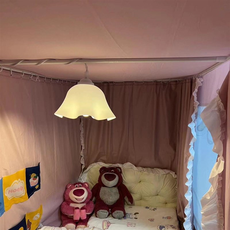 【一周内1100+人拼单t】宿舍改造悬挂花朵小吊夜灯插电式免接线卧