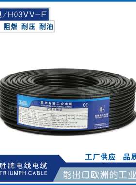 欧规电源线H03VV-F2*0.5平方VDE认证库存现货直销