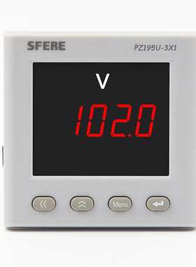 PZ195U-3X1单相数码显示直流电压表江苏斯菲尔电气SFERE智能电表